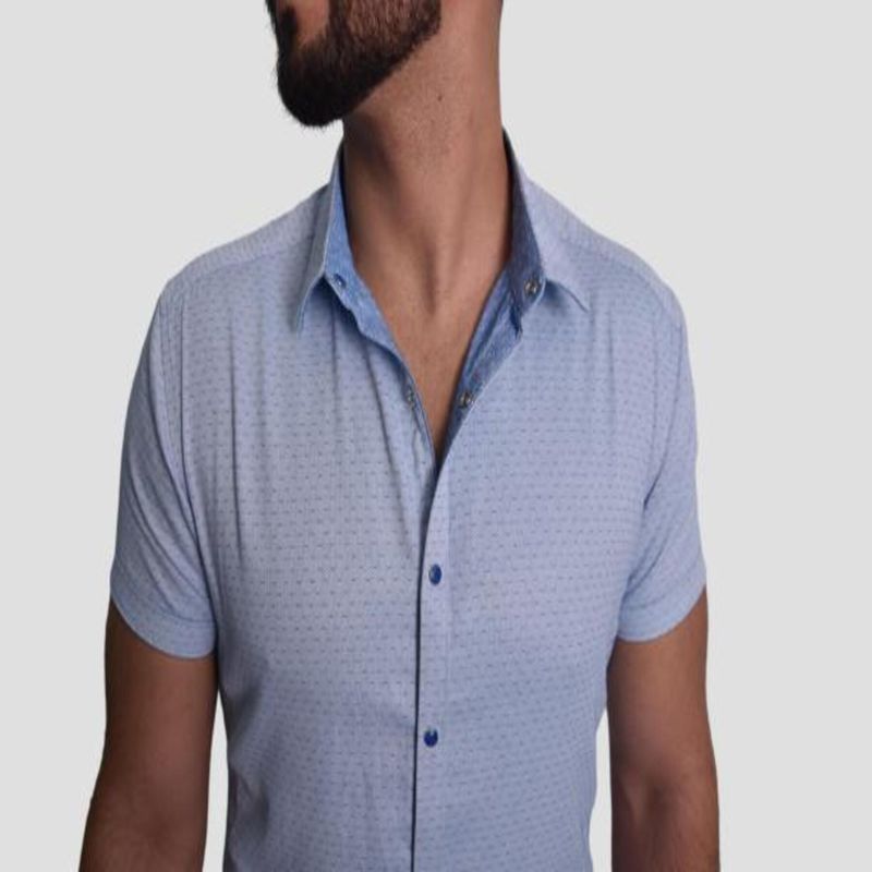CAMISA MANGA CORTA REVERSIBLE - SKY