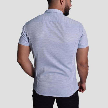 CAMISA MANGA CORTA REVERSIBLE - SKY