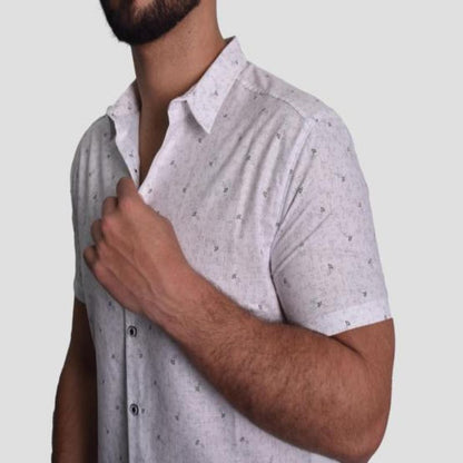 CAMISA MANGA CORTA PERFECT FIT - BLANCO