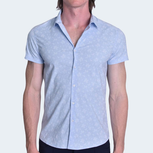 PERFECT FIT SHORT SLEEVE SHIRT - SKY