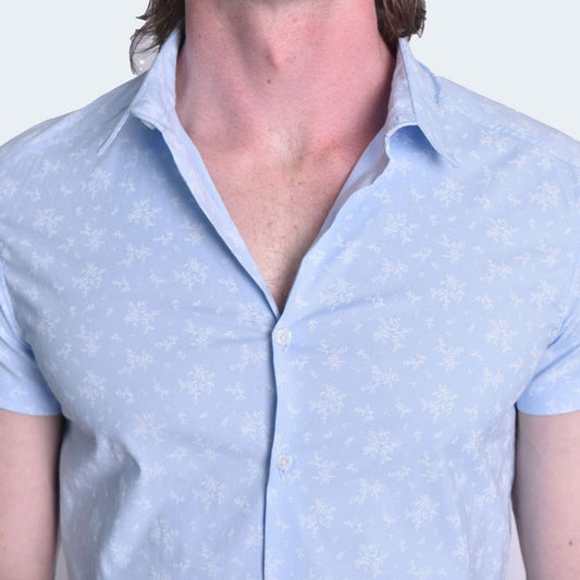 PERFECT FIT SHORT SLEEVE SHIRT - SKY