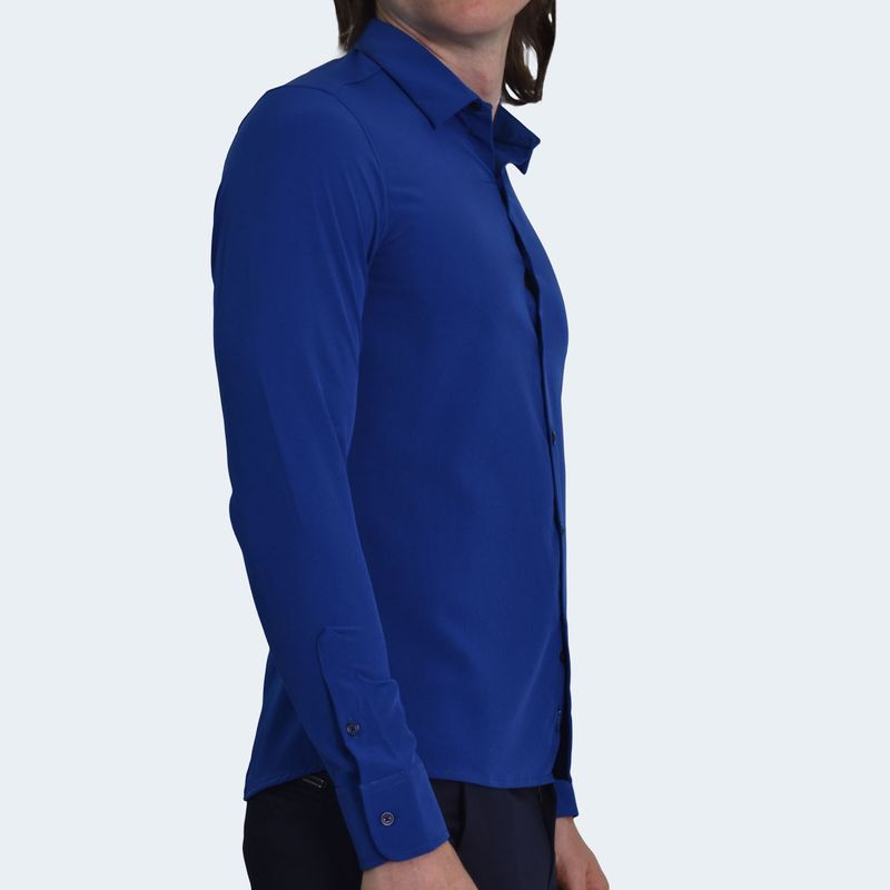 CAMISA MANGA LARGA PERFECT FIT - AZULINO