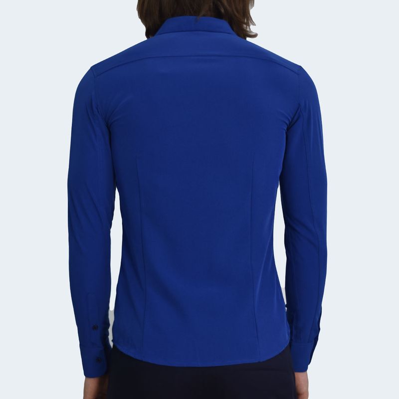 CAMISA MANGA LARGA PERFECT FIT - AZULINO