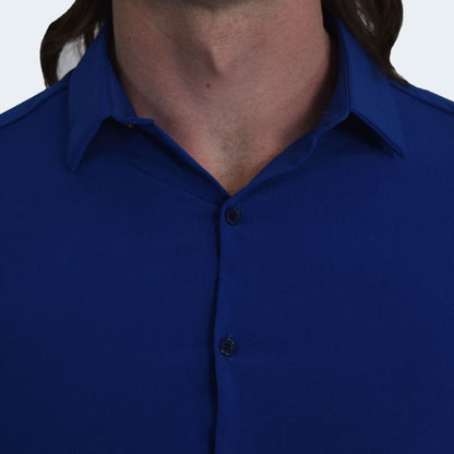 CAMISA MANGA LARGA PERFECT FIT - AZULINO