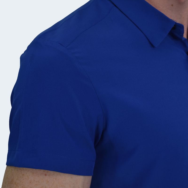 SHORT SLEEVE PERFECT FIT SHIRT - BLUE