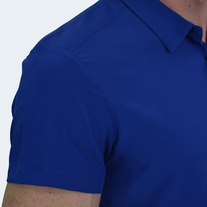 SHORT SLEEVE PERFECT FIT SHIRT - BLUE