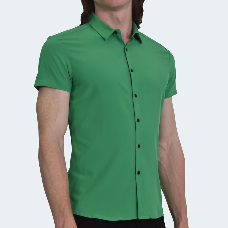 CAMISA MANGA CORTA PERFECT FIT - GREEN