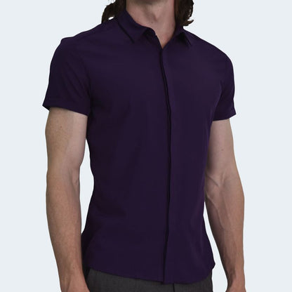 CAMISA MANGA CORTA PERFECT FIT - PURPLE