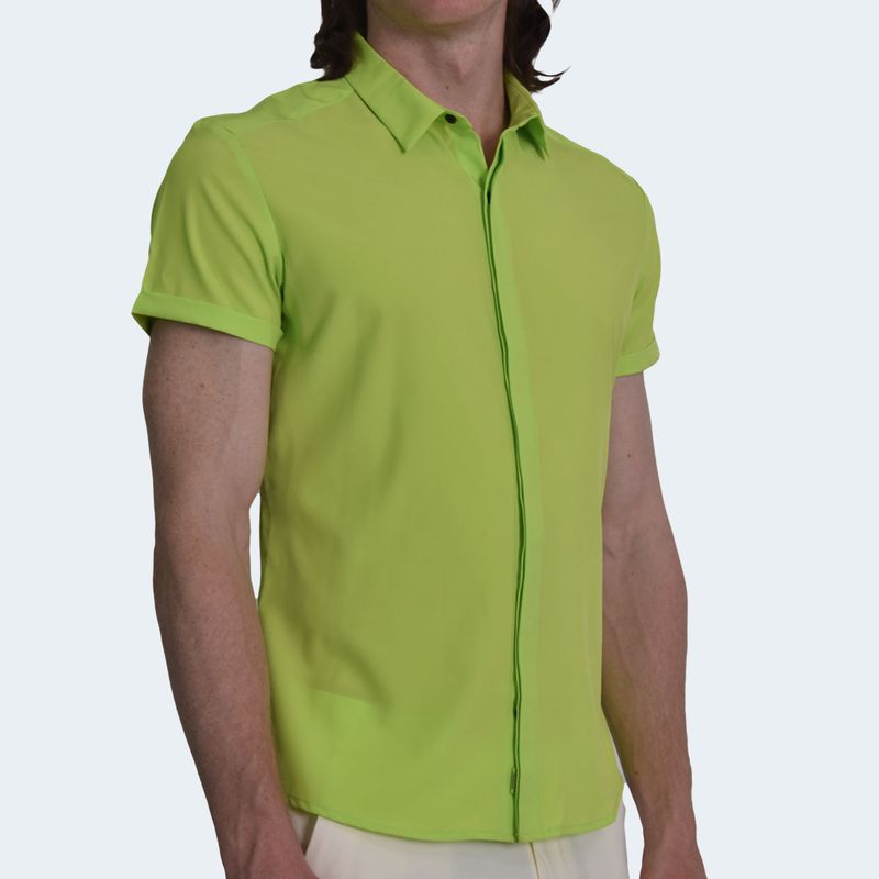 CAMISA MANGA CORTA PERFECT FIT - LIME