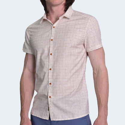 CAMISA MANGA CORTA PERFECT FIT - BEIGE