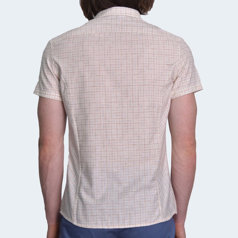 CAMISA MANGA CORTA PERFECT FIT - BEIGE