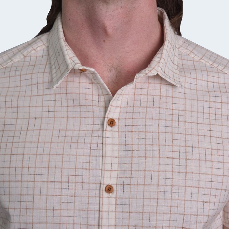 CAMISA MANGA CORTA PERFECT FIT - BEIGE
