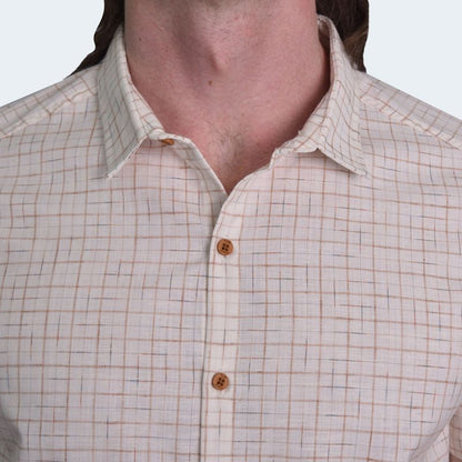 CAMISA MANGA CORTA PERFECT FIT - BEIGE