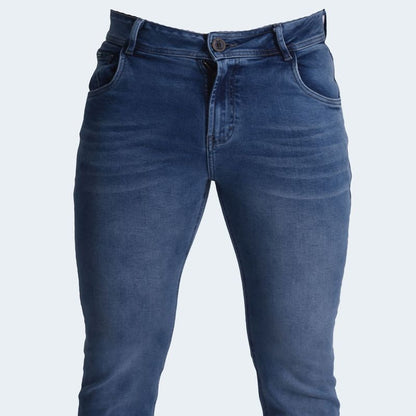 SEMI-SKINNY DENIM TROUSERS - ICE