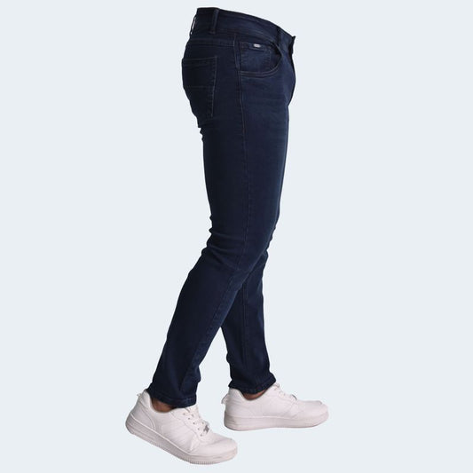 SEMI-SKINNY DENIM TROUSERS - STEEL