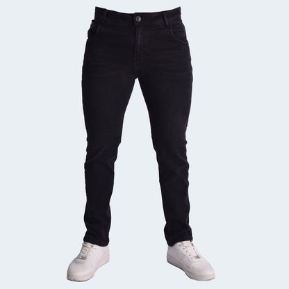 COMFORT SLIM-FIT DENIM JEANS - BLACK