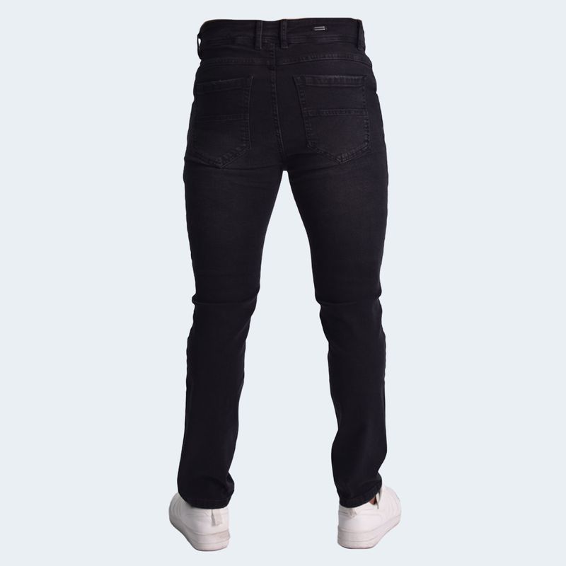 COMFORT SLIM-FIT DENIM JEANS - BLACK