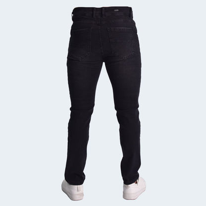 COMFORT SLIM-FIT DENIM JEANS - BLACK