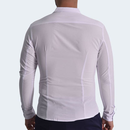 CAMISA MANGA LARGA  PERFECT FIT - BLANCO
