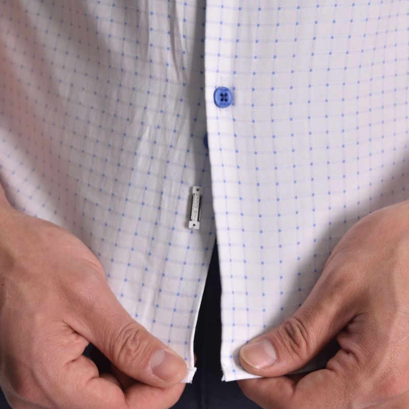 CAMISA MANGA CORTA  A CUADROS PERFECT FIT - BLACEL
