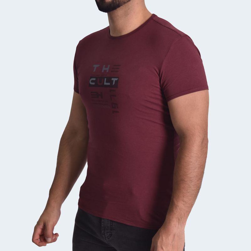 PERFECT FIT ROUND NECK POLO - BURGUNDY
