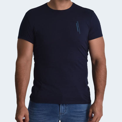 PERFECT FIT ROUND NECK POLO - MIDNIGHT BLUE