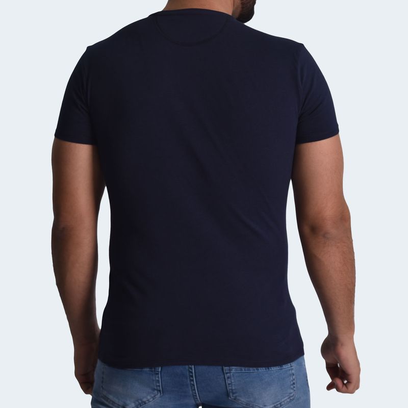 PERFECT FIT ROUND NECK POLO - MIDNIGHT BLUE