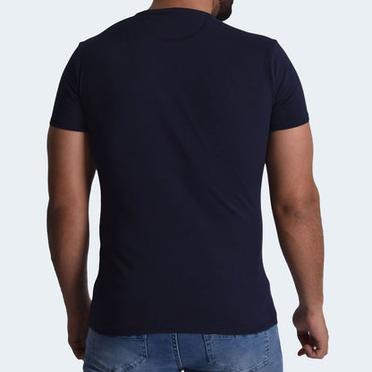 PERFECT FIT ROUND NECK POLO - MIDNIGHT BLUE