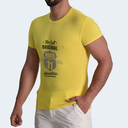 POLO MANGA CORTA PERFECT FIT - YELLOW