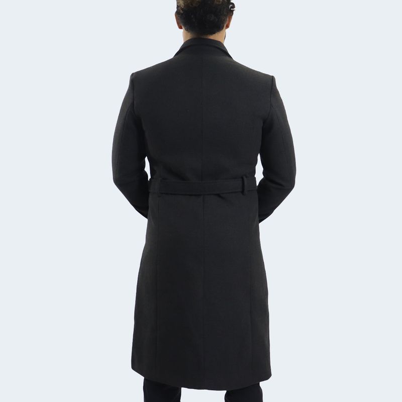 LONG CLOTH COAT - LEAD