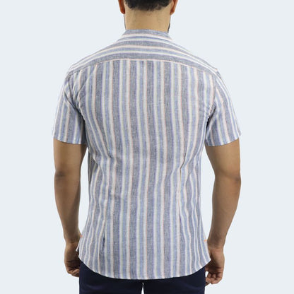 RELAXED FIT HAWAIIAN SHIRT - BLUE