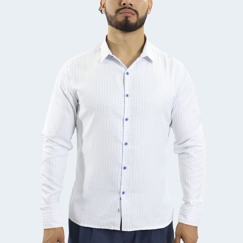 CAMISA MANGA LARGA A CUADROS PERFECT FIT - BLACEL