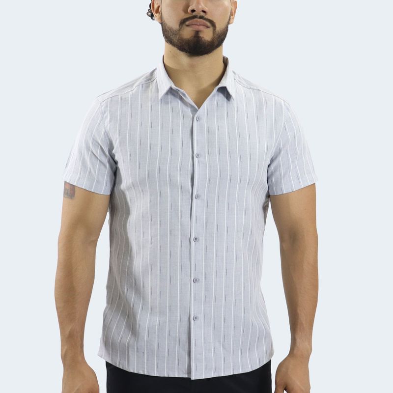 PERFECT FIT SHORT SLEEVE SHIRT - GREY