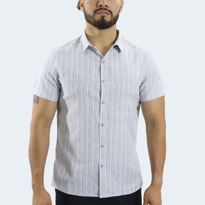 PERFECT FIT SHORT SLEEVE SHIRT - GREY