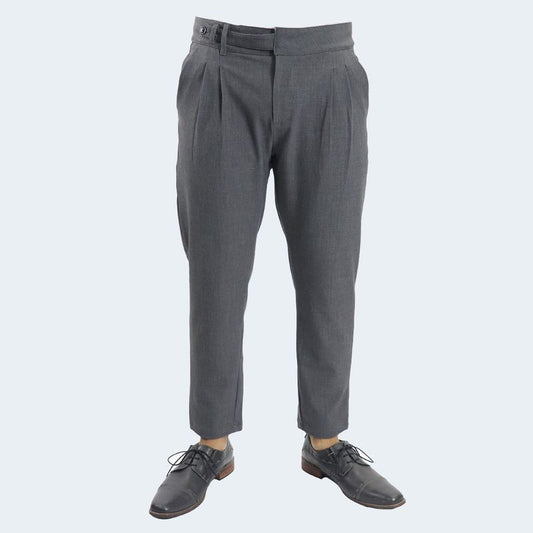 COMFORT GURKHA TROUSERS - GREY