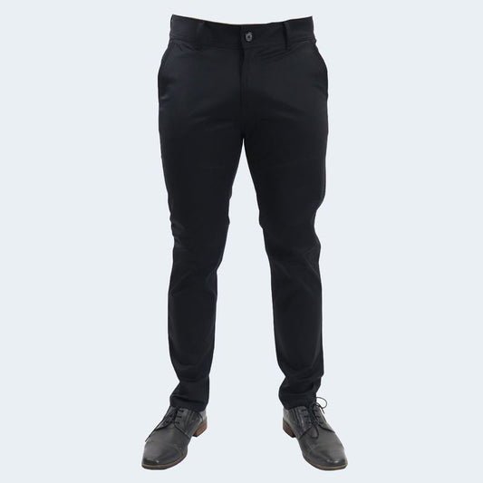 PANTALON SEMIPITILLO SATINADO - NEGRO