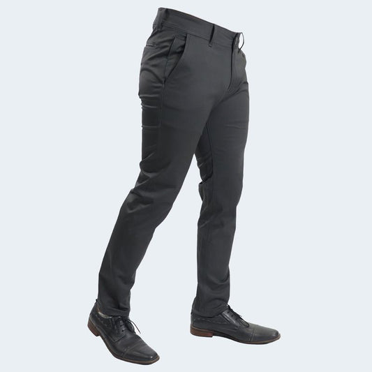 PANTALON SEMIPITILLO SATINADO - PLOMO
