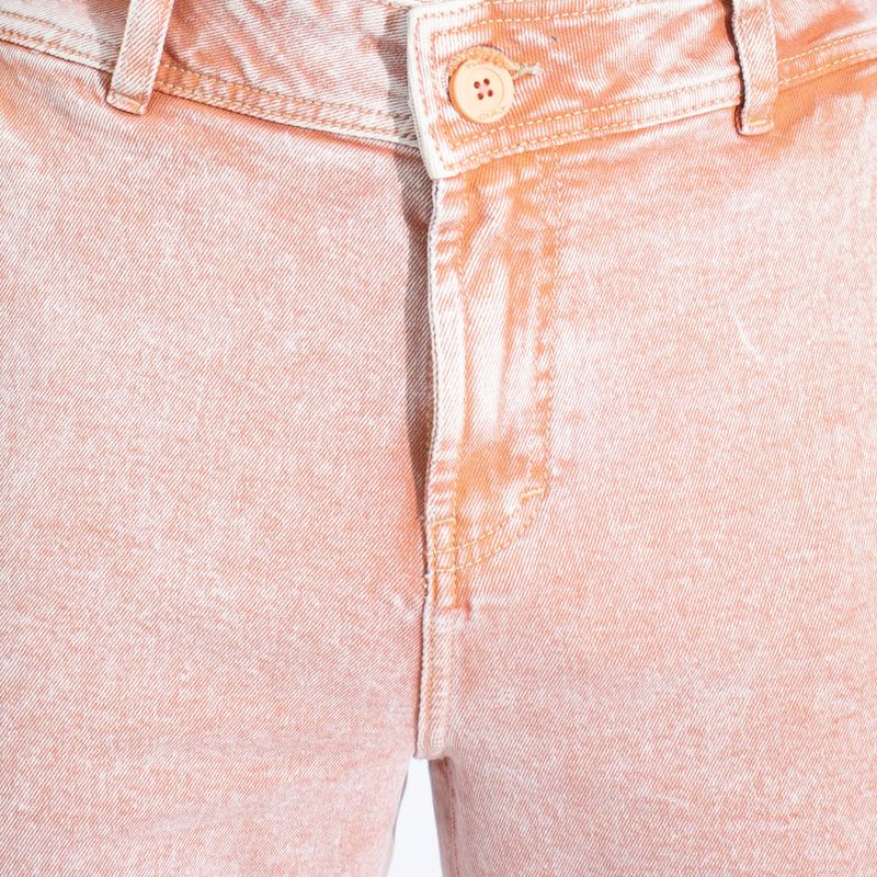 PANTALON DENIM CONFORT  ENTALLE WIDE LEG - TERRACOTA