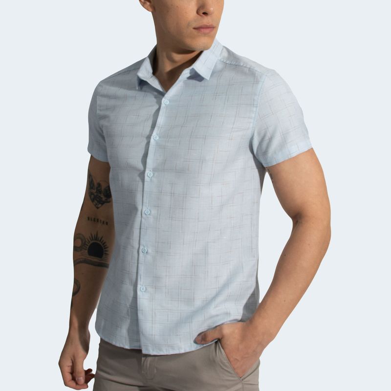 SHORT SLEEVE SHIRT - SKY BLUE