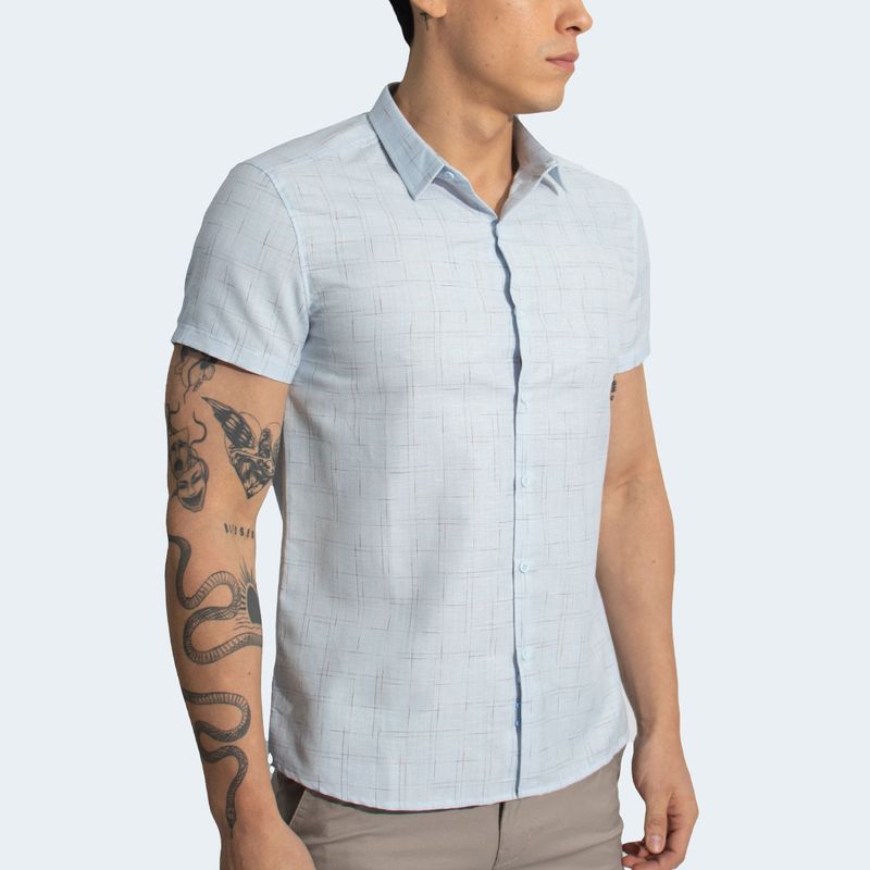 SHORT SLEEVE SHIRT - SKY BLUE