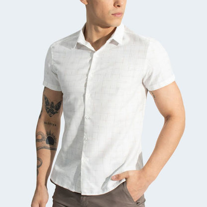 SHORT-SLEEVED SHIRT - WHITE