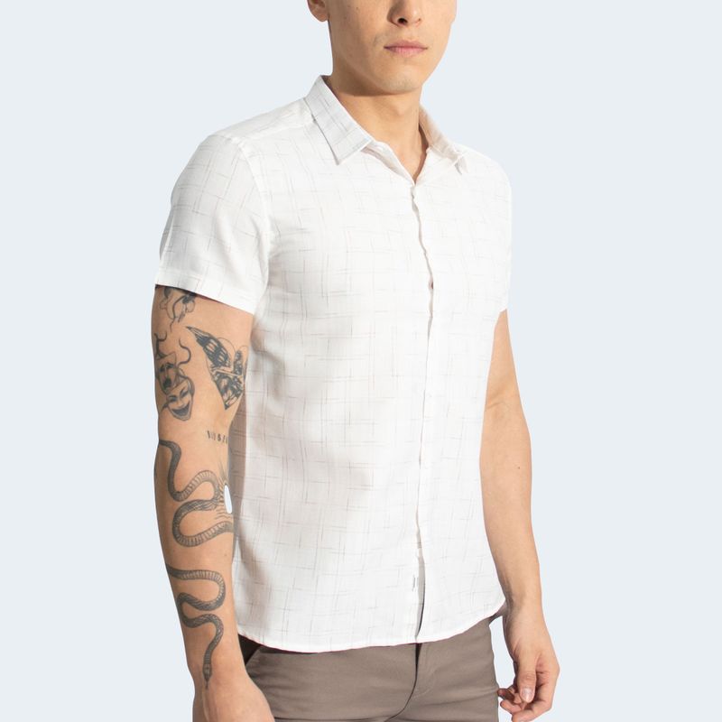 SHORT-SLEEVED SHIRT - WHITE
