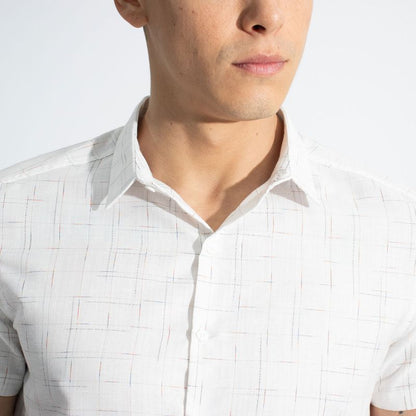 SHORT-SLEEVED SHIRT - WHITE