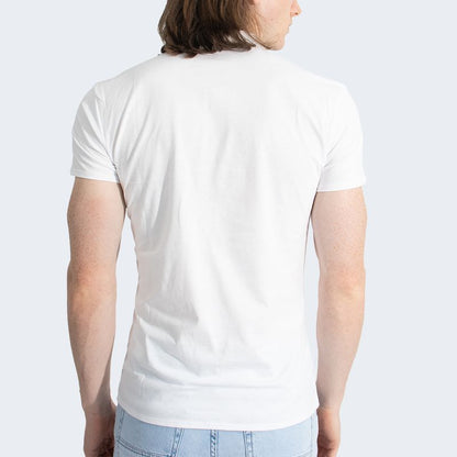POLO CUELLO BOX CON CIERRE MANGA CORTA - BLANCO