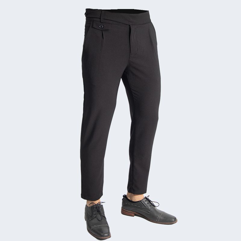 PANTALON GURKHA - NEGRO