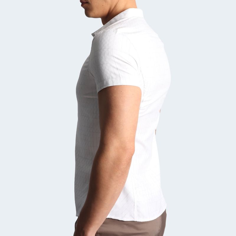 CAMISA A CUADROS MANGA CORTA - BLANE