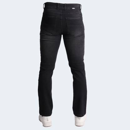COMFORT TAPERED DENIM JEANS - BLACK