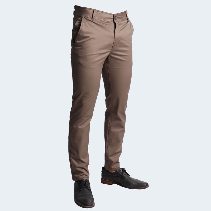 SEMI-SLIM DRILL TROUSERS - BEAVER