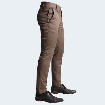 SEMI-SLIM DRILL TROUSERS - BEAVER