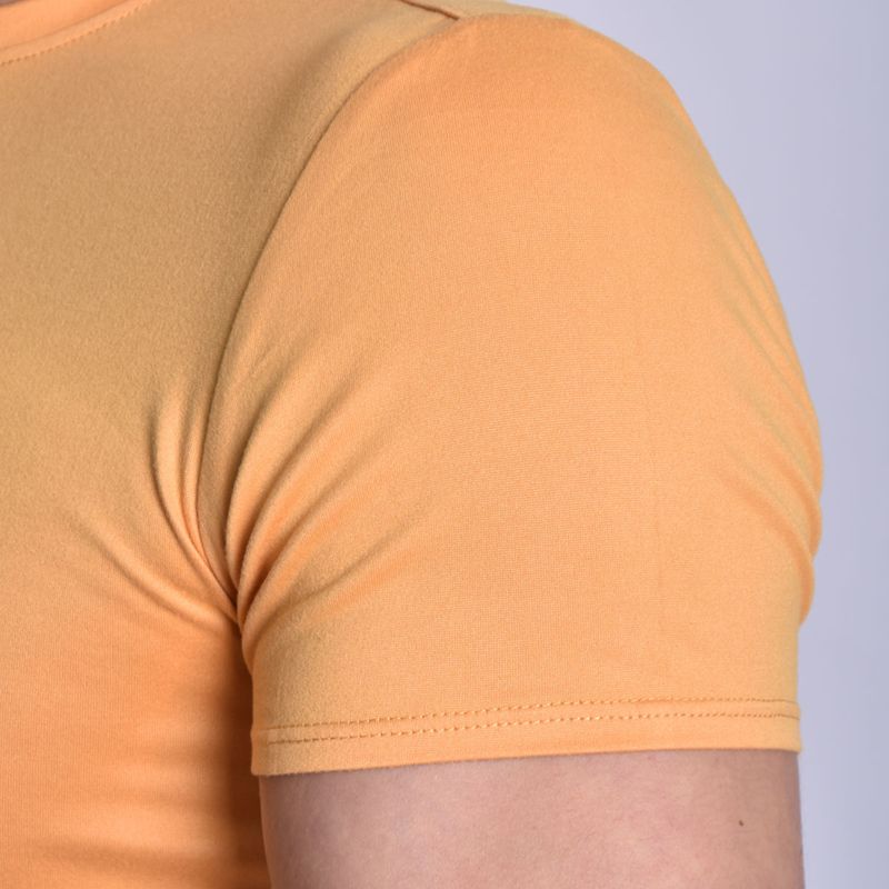 Polo Cuello Redondo Manga Corta - CAMELL